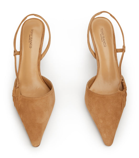 Tacones bajos Tony Bianco Sakai Butterscotch Suede 8cm Amarillo | LECTR42616