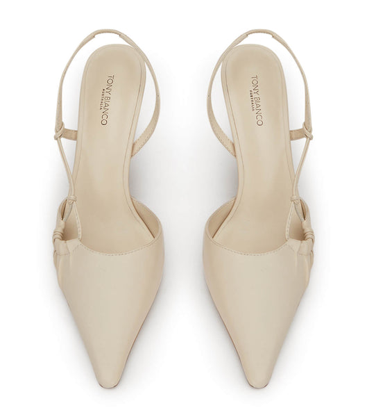 Tacones bajos Tony Bianco Sakai Dove Nappa 8cm Blancas | MECFT58295