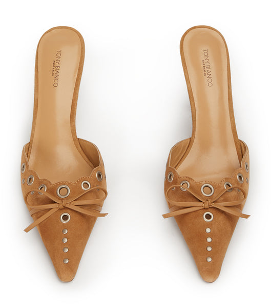 Tacones bajos Tony Bianco Shae Butterscotch Suede 8cm Beige | FECHY38666