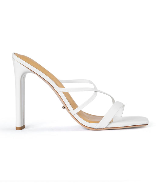 Tacones con tiras Tony Bianco Fior White Kid 11cm Blancas | AECWC57880