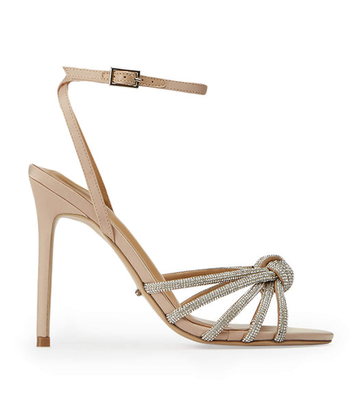 Tacones con tiras Tony Bianco Kyla Nude Satin 11cm Beige | ECJBT43786