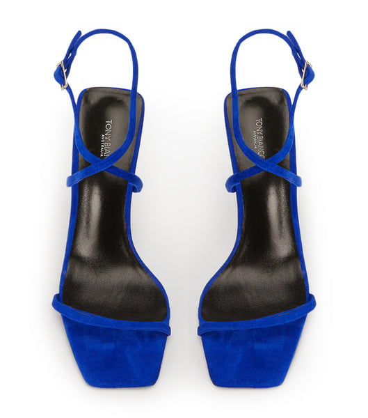 Tacones con tiras Tony Bianco Naxos Azure Suede 10.5cm Azur | MECHR52722