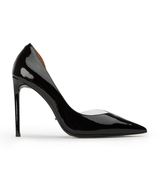 Tacones de aguja Tony Bianco Adore Black Patent/Clear Vinylite 10.5cm Negras | ZECMJ34075