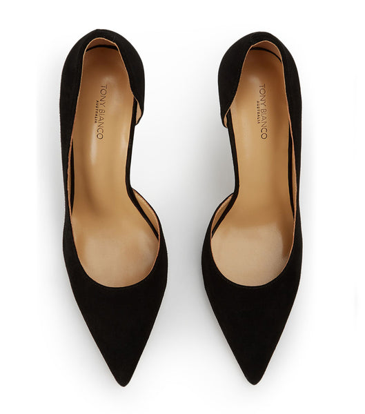 Tacones de aguja Tony Bianco Alyx Black Suede 10.5cm Negras | ZECMJ71506