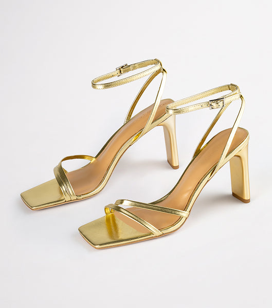 Tacones de aguja Tony Bianco Corso Gold Nappa Metallic 8.5cm Doradas Metal | ECIIZ34713