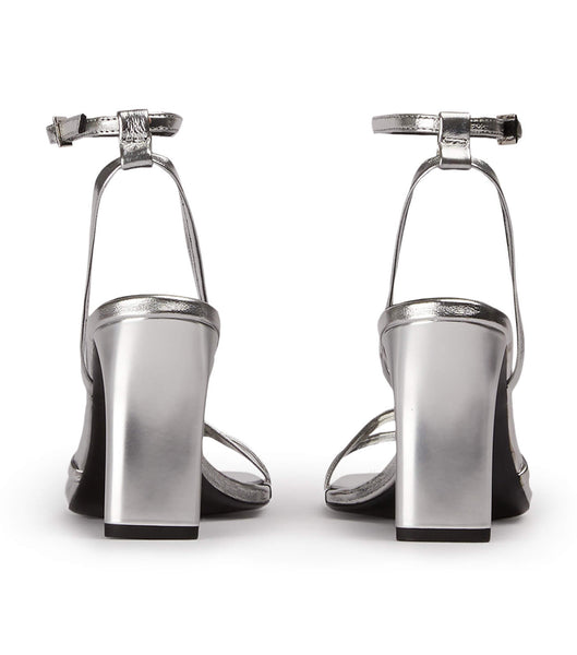 Tacones de aguja Tony Bianco Corso Silver Foil 8.5cm Plateadas | ECDFL44891