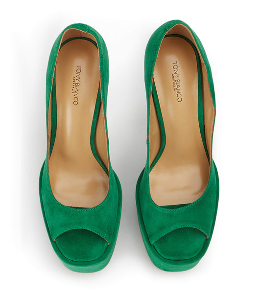 Tacones de aguja Tony Bianco Jolee Jade Suede 15cm Verde | TECWZ90502