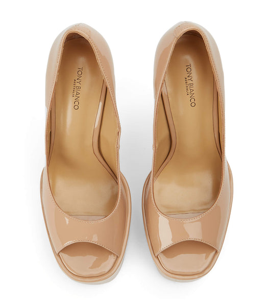 Tacones de aguja Tony Bianco Jolee Nude Patent 15cm Beige | ECDFL56587