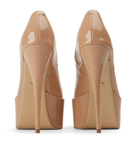 Tacones de aguja Tony Bianco Jolee Nude Patent 15cm Beige | ECDFL56587