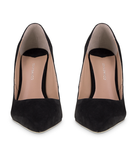 Tacones de aguja Tony Bianco Lotus Black Kid Suede 10.3cm Negras | PECER31278