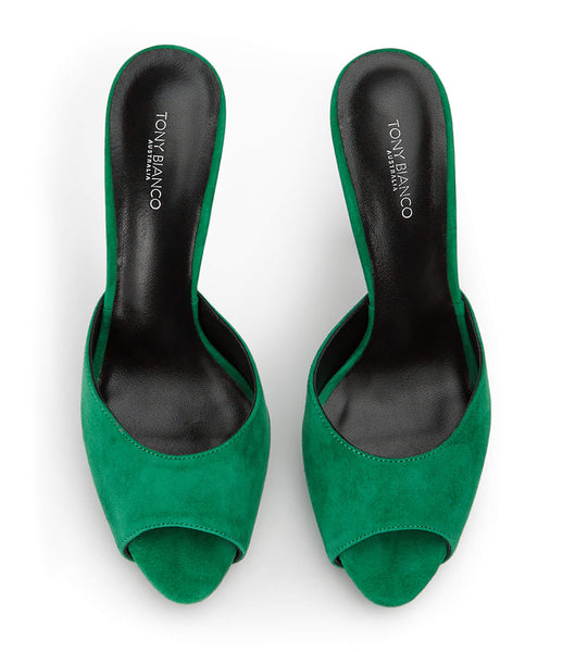 Tacones de aguja Tony Bianco Love Jade Suede 12cm Verde | ECEGJ88380