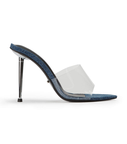 Tacones de aguja Tony Bianco Mylo Clear Vinylite/Blue Denim 10.5cm Azules | DECKV70621