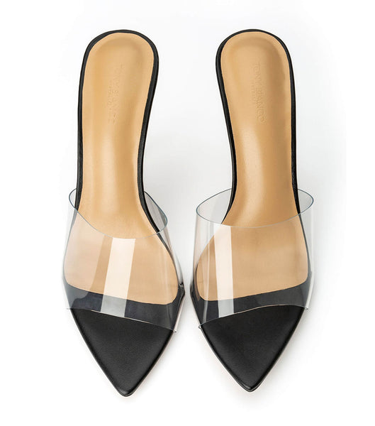 Tacones de aguja Tony Bianco Mylo Clear Vinylite/Black 10.5cm Negras | ECNZX38700