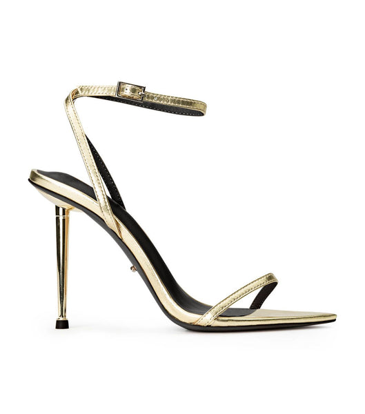 Tacones de aguja Tony Bianco Myra Gold Nappa Metallic 10.5cm Doradas Metal | ECZPD29822