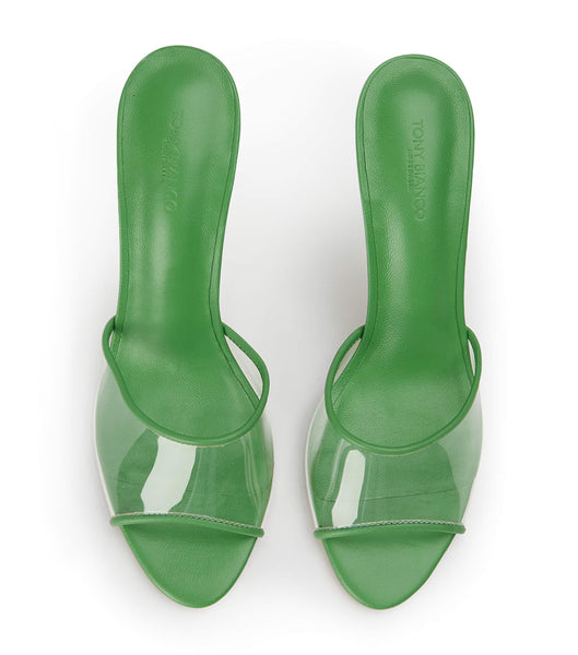 Tacones de aguja Tony Bianco Riana Clear Vinylite/Acid Green 9.5cm Verde | ECZPD49418