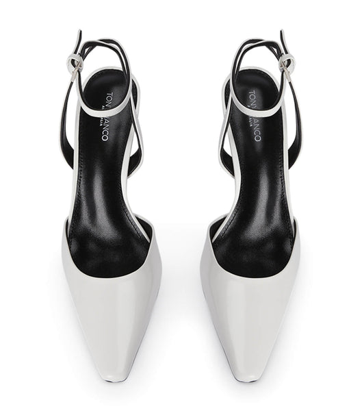 Tacones de evento Tony Bianco Eden White Hi Shine 10.5cm Blancas | PECQX54225