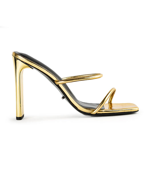 Tacones de evento Tony Bianco Florence Gold Foil 11cm Doradas | ECJZR89819