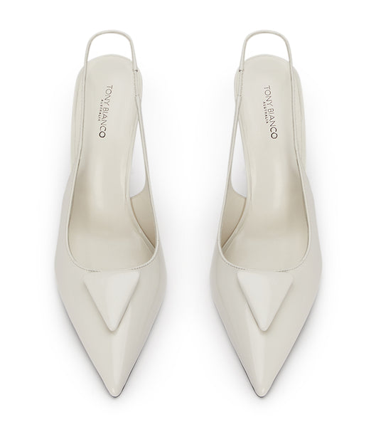 Tacones de evento Tony Bianco Ginger White Hi Shine 10cm Blancas | GECUC28238