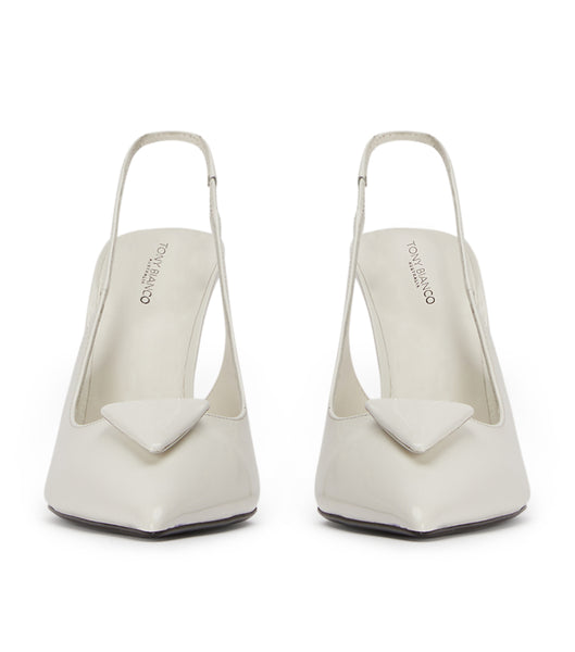 Tacones de evento Tony Bianco Ginger White Hi Shine 10cm Blancas | GECUC28238