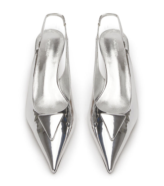 Tacones de evento Tony Bianco Kimmy Silver Shine 4.5cm Plateadas | LECSX25811