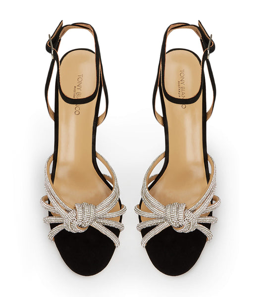 Tacones de evento Tony Bianco Kyla Black Suede 11cm Negras | ECDFL93536