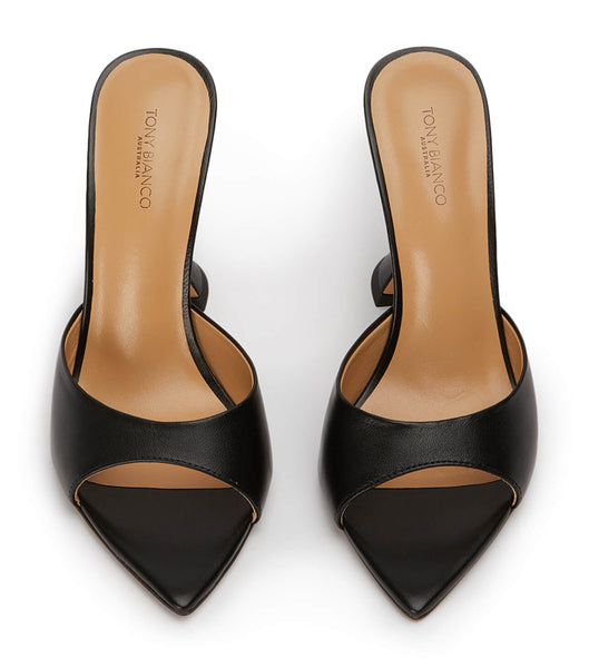 Tacones de evento Tony Bianco Marcel Black Nappa 10.5cm Negras | ECNEJ67342