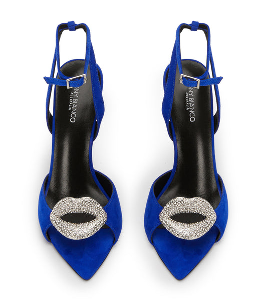 Tacones de evento Tony Bianco Moshi Azure Suede 10.5cm Azur | ECEGJ69494