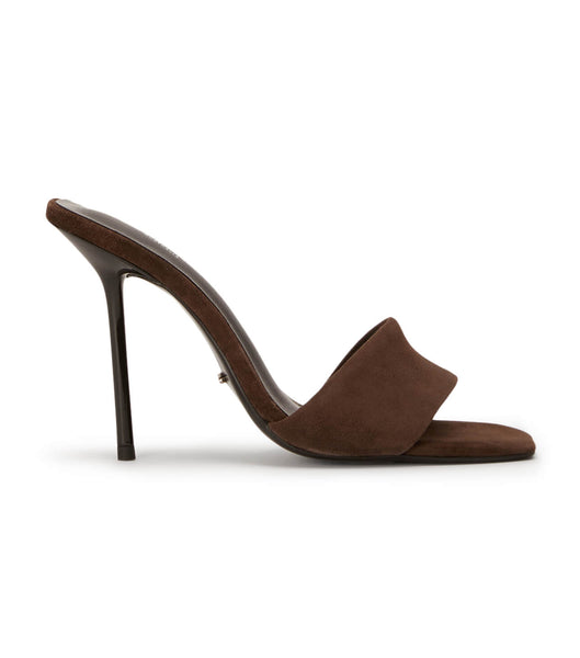 Tacones de evento Tony Bianco Natalie Espresso Suede 10.5cm Chocolate | AECDF48028