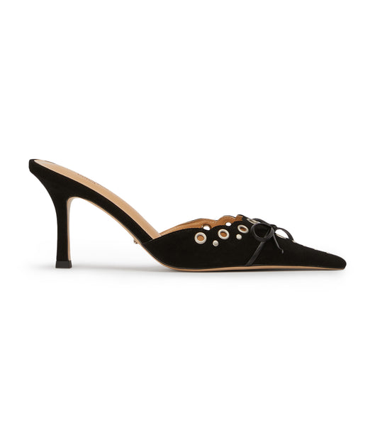 Tacones de evento Tony Bianco Shae Black Suede 8cm Negras | LECTR74423