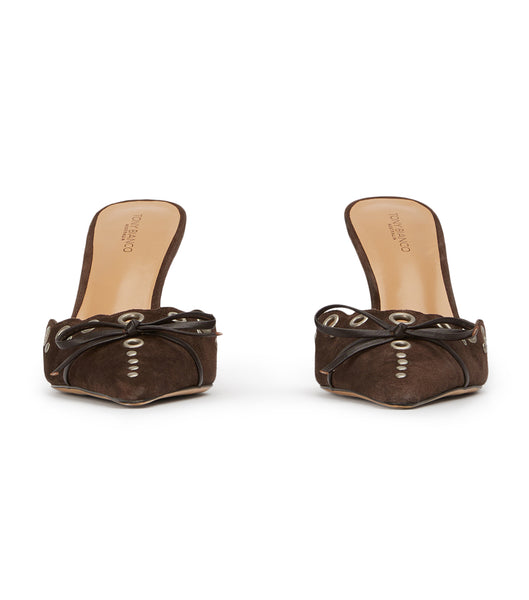 Tacones de evento Tony Bianco Shae Espresso Suede 8cm Chocolate | ECEAH80136