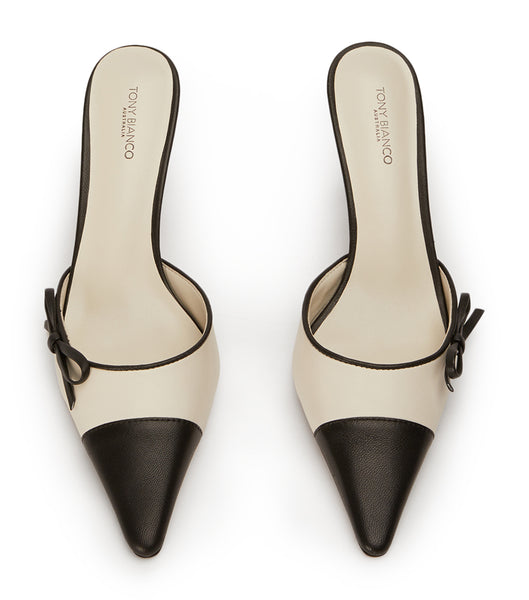 Tacones de evento Tony Bianco Shirley Bone/Black 8cm Beige Negras | EECHC38926