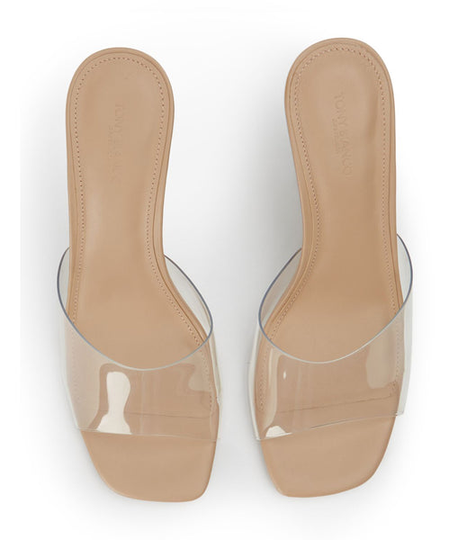 Wedges Tony Bianco Alessi Clear Vinylite/Skin 10cm Arena | UECND39488