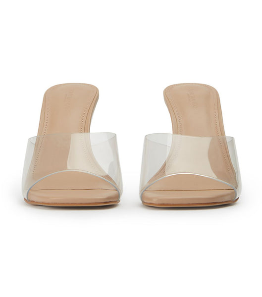 Wedges Tony Bianco Alessi Clear Vinylite/Skin 10cm Arena | UECND39488