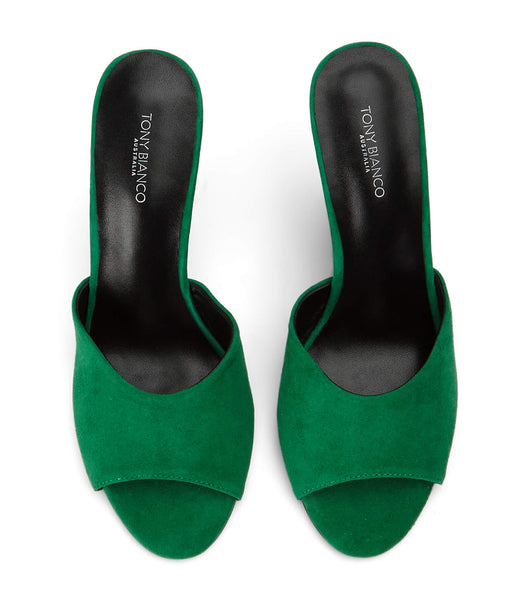 Wedges Tony Bianco Galaxy Jade Suede 11cm Verde | FECHY76231