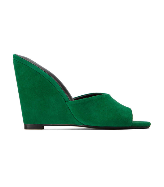 Wedges Tony Bianco Galaxy Jade Suede 11cm Verde | FECHY76231