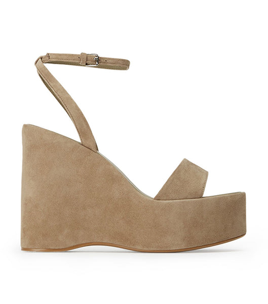 Wedges Tony Bianco Vesna Stone Suede 13cm Gris | LECSX92451