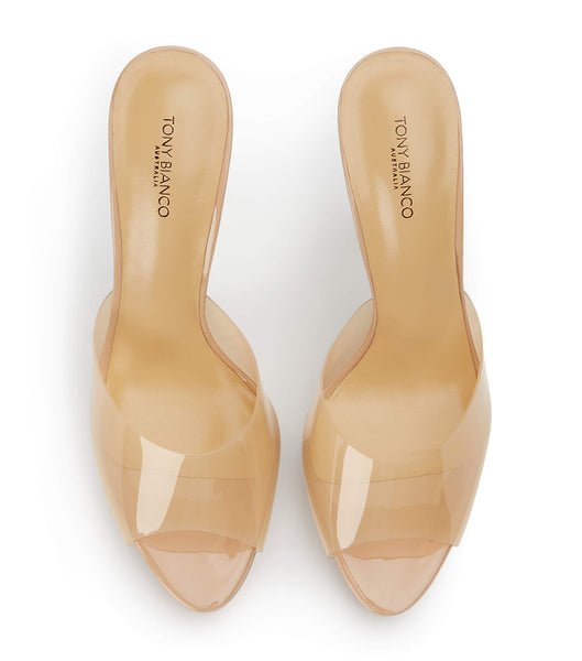 Zapatos Plataforma Tony Bianco Liquid Nude Vinylite/Nude Patent 12cm Beige | SECVO45340