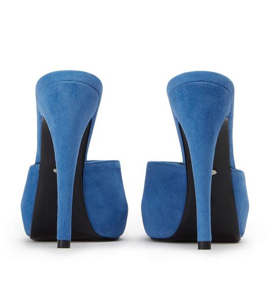 Zapatos Plataforma Tony Bianco Love Blue Suede 12cm Azules | MECFT75749