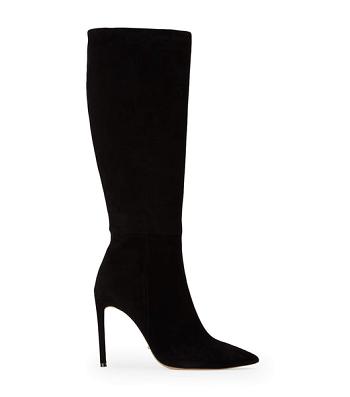 Botas de Tacon Tony Bianco Apollo Black Suede 10.5cm Negras | ECJZR20637