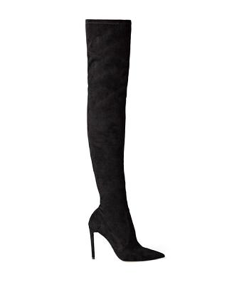 Botas de Tacon Tony Bianco Avah Black Stretch Suede 10.5cm Negras | ECIIZ52574