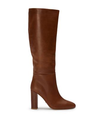 Botas de Tacon Tony Bianco Boss Cognac 9.5cm Marrones | TECPQ74240