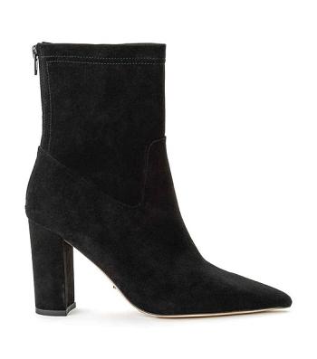 Botas de Tacon Tony Bianco Ellie Black Suede 8.5cm Negras | ECEAH10329