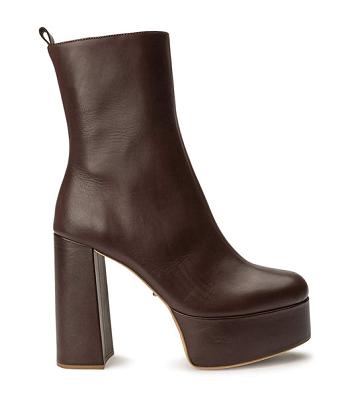 Botas de Tacon Tony Bianco Tyra Choc Como 12cm Chocolate | DECKV20334