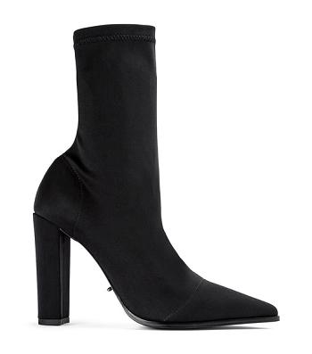 Botas elásticas Tony Bianco Lila Black Lycra 10.3cm Negras | ECEAH30037