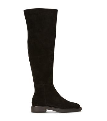 Botas hasta las rodillas Tony Bianco Chasey Black Suede 4.5cm Negras | LECSX26896