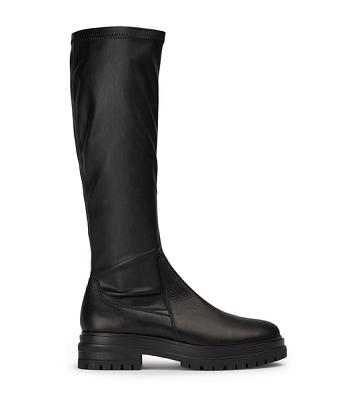 Botas hasta las rodillas Tony Bianco Waze Black Venice/Black Venezia 4.5cm Negras | TECPQ85913