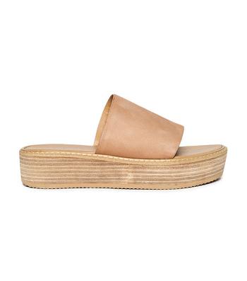 Chanclas Tony Bianco Elke Caramel 4.5cm Beige | SECVO66164