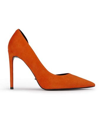 Court Shoes Tony Bianco Alyx Aperol Suede 10.5cm Naranjas | DECVO52030