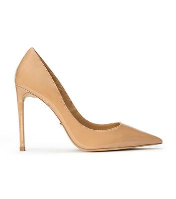 Court Shoes Tony Bianco Anja Nude Patent 10.5cm Beige | XECBH40027