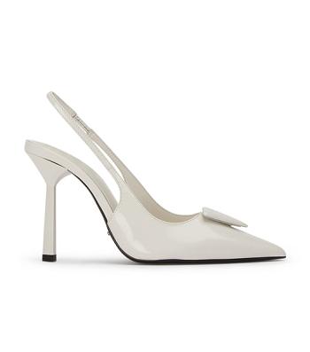 Court Shoes Tony Bianco Ginger White Hi Shine 10cm Blancas | YECVQ45087